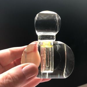 Vintage Two Piece Glass Perfume Bottle